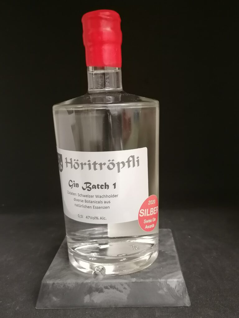Höritröpfli Gin Batch 1 Silbermedaille 0.5l