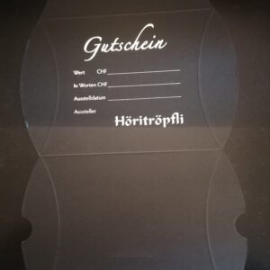 Höritröpfli Gutschein