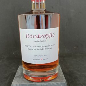 Höritröpfli Fassabfüllung rarität Wilde Turkey Russel Reserve 9 Years Kentucky Straight Bourbon 55 Vol% 0.5l