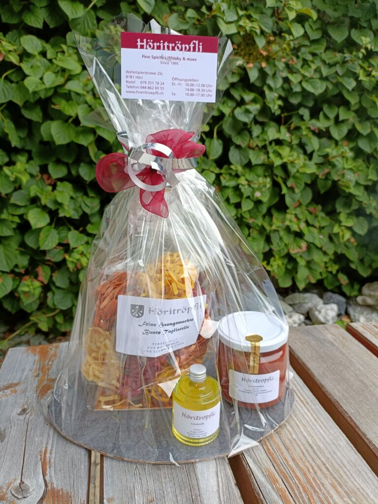 klein aber fein Höritröpfli Geschenkset mit Alkohol